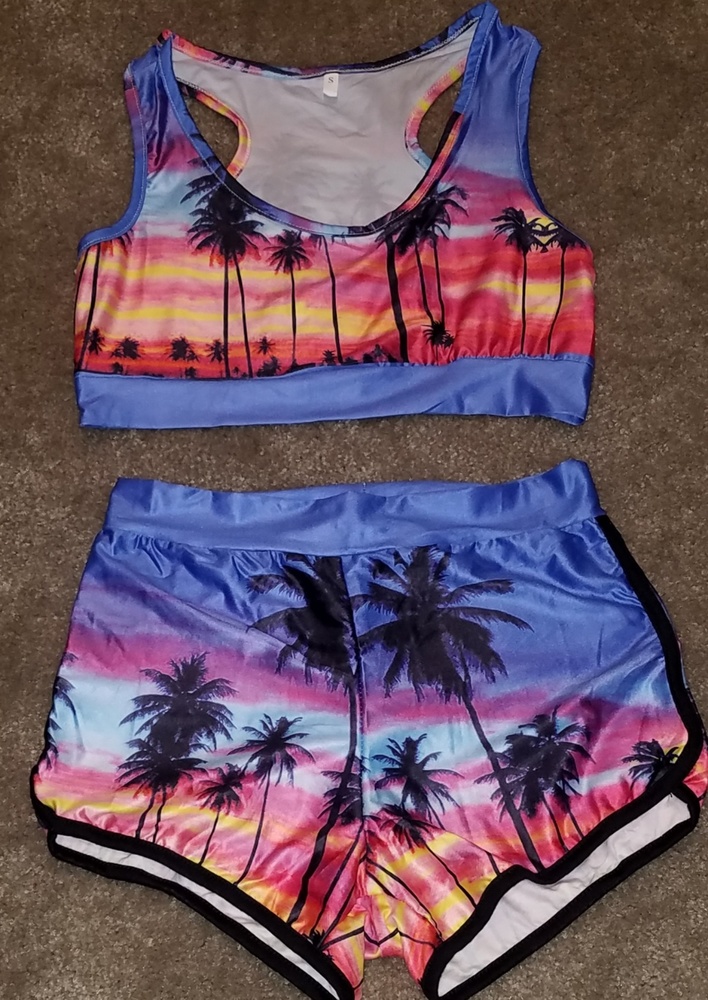ONLY 2 LEFT - 🌞Hawaiian Skies - Sexy 2pc Swimsuit - Picture 4 of 5